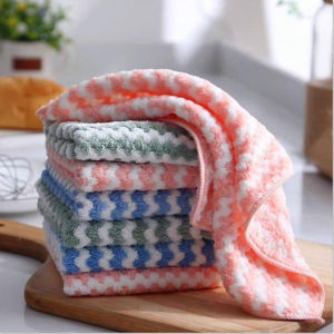 ILU680 Kain Lap Piring Anti Minyak Bahan Microbulu / Kain Lap Serbaguna Bahan Microbulu