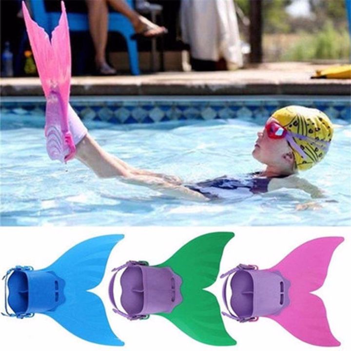 SEINEER Mermaid Kids Water Sports Snorkeling Tail Monofin Submersible ...