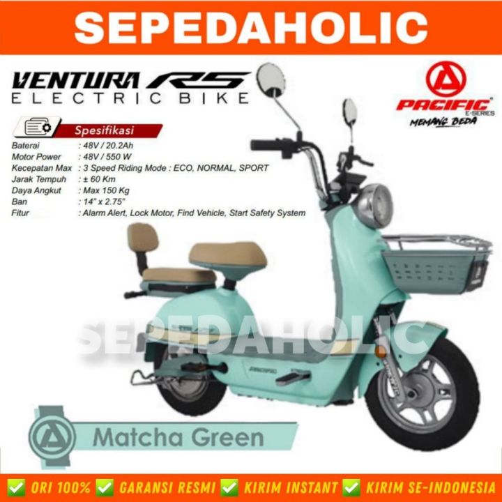 Sepeda Listrik PACIFIC VENTURA R5 RS 550 Watt 20 AH Electric E