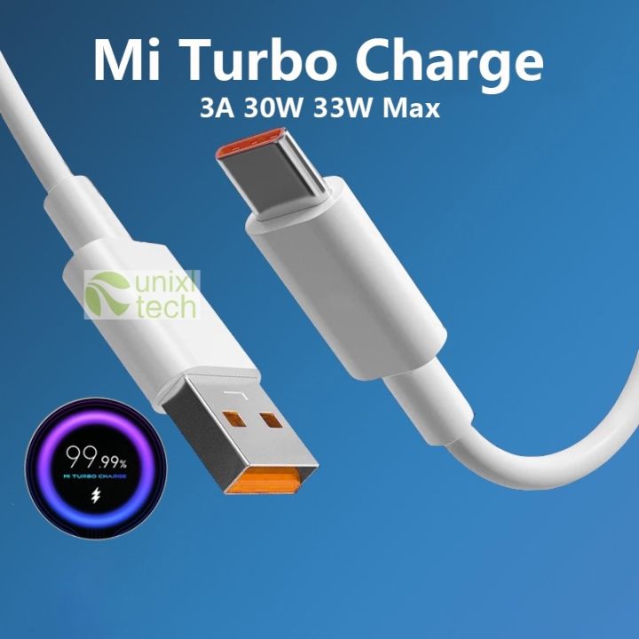 ☌ [Ready Stock] 2M For Xiaomi Mi Redmi USB Type C Charger Cable