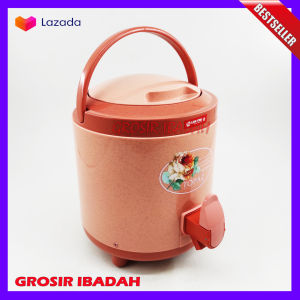 Termos Air Panas & Dingin Lion Star Sahara Drink Jar 3liter - Warna & Desain Menarik, Dapat Disimpan di Meja Makan - Tahan Panas/Dingin, Food Grade Tidak Berbau (GROSIR IBADAH)