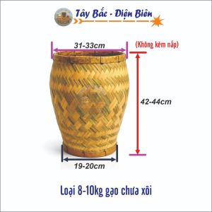 Chõ Đồ Xôi/Hấp Xôi Bằng TRE - Dùng Hấp/Hong Xôi/Thực Phẩm - Bán Lẻ Riêng Chõ - Size 1-10kg Gạo