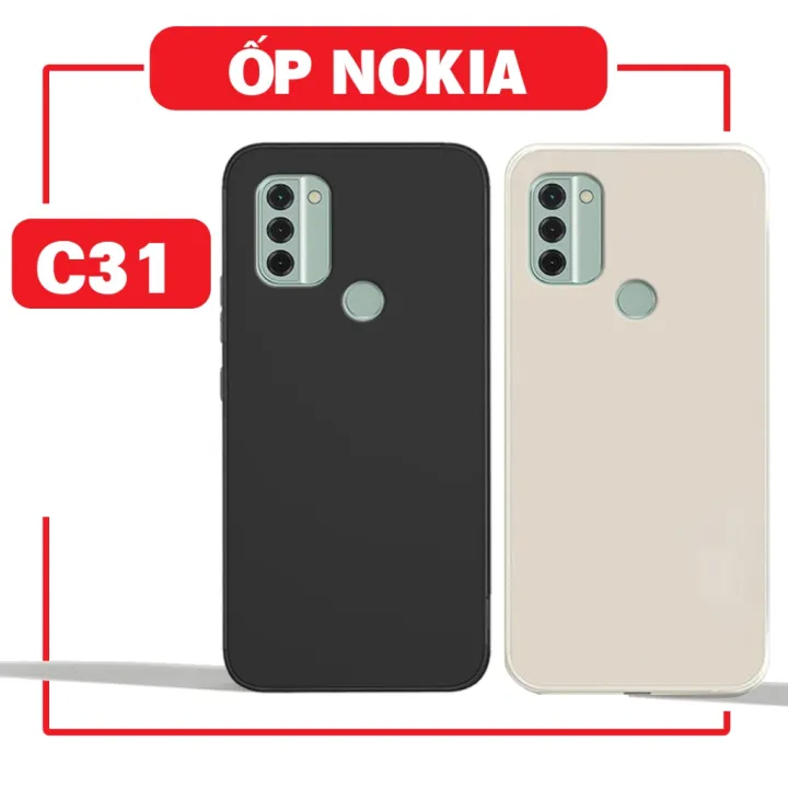 Ốp lưng Nokia C31 mềm dẻo,hạn chế bám bụi,vân tay chất nhựa TPU | Lazada.vn