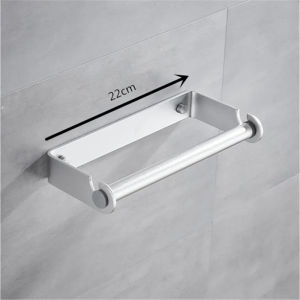 Preservative Film Rack Space Aluum Kitchen Preservative Film Dispenser Black/Silver Roll Paper Holder Bathroom Accessories