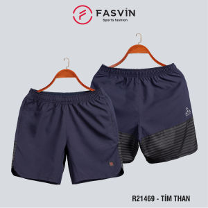 Quần đùi nam thể thao ngắn Fasvin R21469.HN vải dù gió đẹp mát có khóa túi tiện dụng tập gym chạy bộ hay mặc nhà