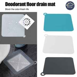 Cheer Life Sealing Silicone Sewer Deodorant Cover Floor Drain Water Stoppe Deodorizer Anti-odor Deodorization Insect-proof Cover for Toilet Kitchen Anti-blocking Hair Catcher Hair Stopper Multiple Choices