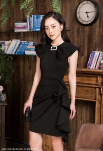 MYDU SHOP | MS 2426 ĐẦM DÚN EO TAY DÚN ĐÍNH KHOEN – FORM XINH TÔN EO ĐẸP.