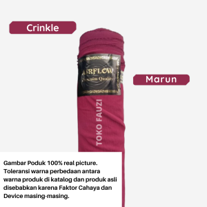 1m Kain Crincle Airflow Import Bahan untuk Gamis dan Hijab Bahan Adem