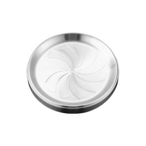 304 Stainless Steel Double Layer Dish Plate 20cm Heat Insulation Golden Finish Durable Tableware For Family Gatherings