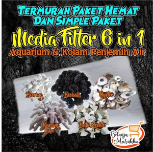 TERMURAH PAKET HEMAT DAN SIMPLE PAKET MEDIA FILTER 6 in 1 AQUARIUM DAN KOLAM