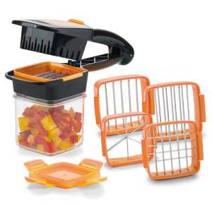 Pemotong Buah & Sayuran Pali Versi Terbaru Alat Potong Dapur Multifungsi Praktis Stainless Steel