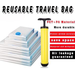 TS Travel Storage Resealable Vacuum Bags Bag Compressed