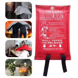 1.5M x 1.5M Sealed Fire Blanket Thickened Home Safety Lighting Fire Extenders Tent Boat Emer