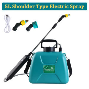 5L Rechargeable Shouldered Sprinkler Handheld Electric Sprayer Agriculture Tools Watering Can Atomizing Watering Bottle Water Sprayer Garden Plants Sprayer