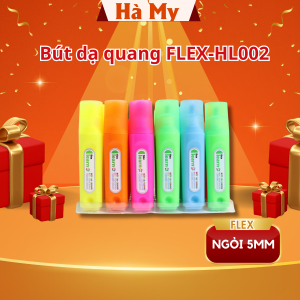 Bút dạ quang Flex HL002 Ngòi 5mm Màu mực tươi sáng