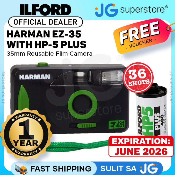 ILFORD Harman EZ-35 Motorized 35mm Reusable Analog Film Camera