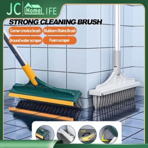 3in1 Cleaning Brush Bathroom Kitchen Floor Scrub Brushes Long Handle Washing Windows Crevice Brush