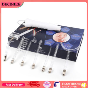 DECINIEE High Frequency Electrode Glass Tube Violet Purple/Orange Light Acne Wand Skin Care Spot Acne Remover Facial Spa Beauty Machine