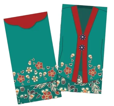 Sampul Duit Raya Design Baju Melayu & Baju Kebaya [5pcs/pkt]