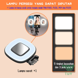 TNW P04 Mini Selfie Stick Tongsis Bluetooth Tripod 4-IN-1 Tongsis Portable Remote dan Lampu Sorot