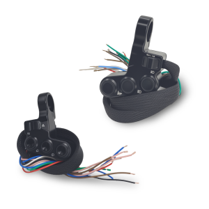 Motorcycle and electric vehicle modification four-function Aluminum Alloy Housing switch turn signal horn headlight 4 and one switch