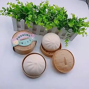 Simulation Steamed Bun Fidget Toy Squeeze Decompression Toy Unzip Vent Stress Relief