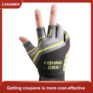 【CANAMEK】 Găng tay câu cá tuyến đường câu cá chống nắng chống trượt găng tay mỏng thoáng khí băng lụa