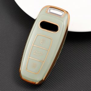 Bao Da Ốp Bảo Vệ Vỏ Bọc Chìa Khóa Chất Lượng Cao Cho Xe Audi A3 A4 A5 A6 A7 A8 A4L A6L Q5 Q7