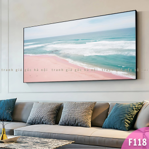 Tranh phòng khách khổ lớn / Tranh treo sau sofa / Tranh đầu giường in canvas đã gồm khung và đinh treo