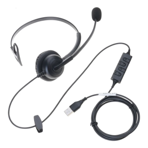 Computer Headset Memory Foam Earpad Advanced Noise Cancelling Technology Microphone for Clear Auditory Sound