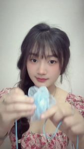 Vòng choker vải hoa trà xuyên thấu vòng cổ nữ gắn hoa ngọt ngào
