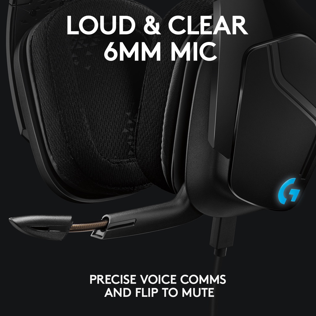 Logitech Gaming Headset G633s 7.1 Lightsync 7.1 Dolby Surround Sound for PC, Xbox One and PS4