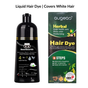 3 In 1 Hair Colour | Dye | Shampoo | Hair Care (BearBearSG Augeas) 15 - 20mins for covering grey hair