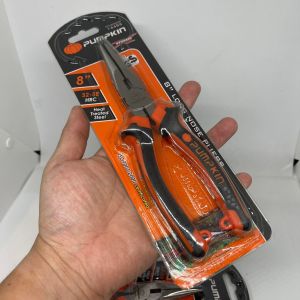 คีมปากแหลม Pumpkin รุ่น Extreme 6  8 นิ้ว ของแท้ มีโค้ดส่งฟรี ชุบแข็ง HRC 52-58 คีมตัด คีมหนีบ คีบจับชิ้นงาน คีมช่าง ตัดสายไฟ