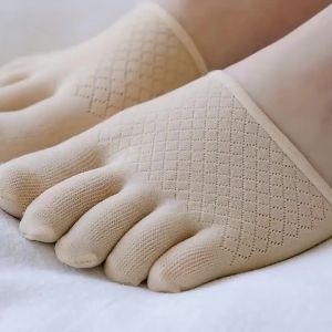 [Free Shipping] WomenS Half-Heel High-Heel Shoe Socks Front-Foot Half-Length Invisible Socks Five-Toe Socks For Women Summer Low-Cut Sandals Toe-Separating Socks