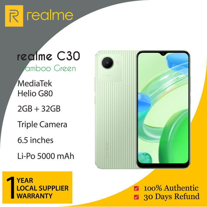 Realme C30 6.5 3GB 32GB Verde Smartphone/Móvil