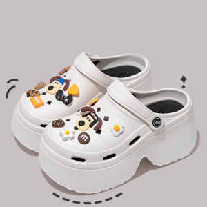 LAYTENY Sandal Kodok Dewasa Wanita Sandal Baim Wedges Platform Sandal Slop Wanita