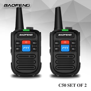 Baofeng BF-C50 Frequency 400-470MHz 16 Channels Mini Ultra Thin Walkie Talkie Set of 2