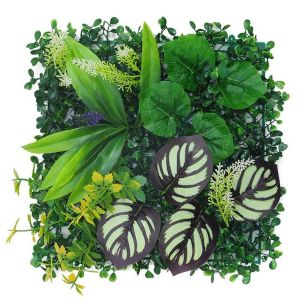 CHUN053634 Plastic Artificial Plant Wall 2525cm Green Fake Green Grass Mat Greenery Flower Wall Panel DIY Plant Panel Wedding Backdrop