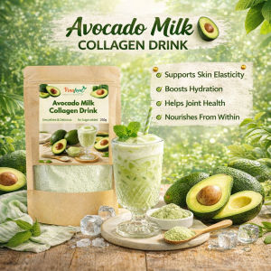 Freshies Avocado Milk (Collagen Drink) by Juju Glow - Original Avocado Milk Collagen Powder – Beauty Drink for Glowing Skin & Hair Growth