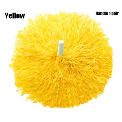 AHLSEN FASHION 1pair 9 Colors Fancy Dress Costume Club Sport Supplies Cheerleading Cheering Ball Cheerleader pompoms Dance Party Decorator