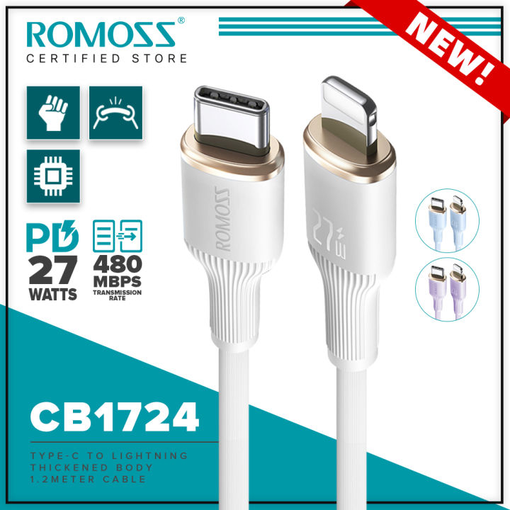 Romoss CB1724 Type C to Lightning Charging Cable PD 27W