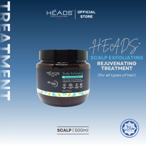 HEADS Sulfate-Free Exfoliating & Refreshing Scalp Treatment Mask for Sensitive Scalp & Dandruff | 500ml