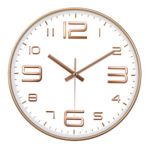 Silent Quartz Wall Clock Plastic Round Luminous Wall Clock Light Glow In The Dark Fashion Digital Clock Home