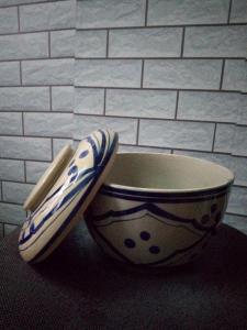 Thố sành hủ đựng 17 cm