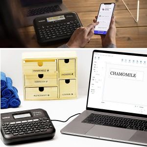 Máy in nhãn để bàn Brother PT-PT-D610BT in trên điện thoại qua kết nối Bluetooth - khổ in 24mm