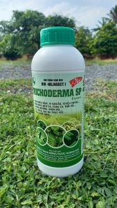 TRICHODERMA CHAI 1 LÍT. Phòng ngừa nấm khuẩn gây hại men ủ sinh học phân chuồng xác bã thực vật.