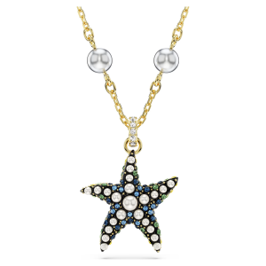 SWAROVSKI Luxury Fashion (New) Idyllia series starfish diamond pearl pendant necklace S925 sterling silver womens fashion necklace