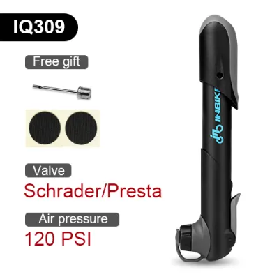 INBIKE Bơm Xe Đạp Di Động Bơm Tay Mini Bơm Hơi Xe Đạp Bơm Lốp Đồ Chơi Bóng Van Schrader Presta Bơm Xe Đạp Leo Núi IQ309 IQ310