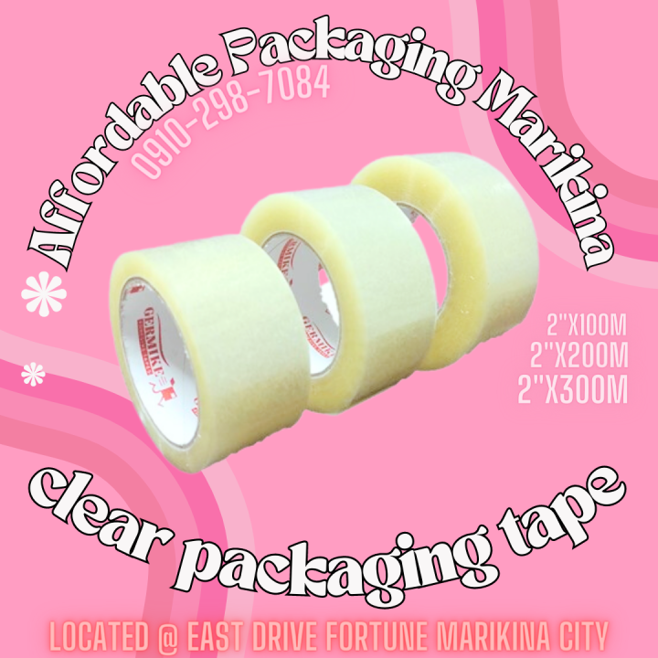 CLEAR PACKAGING TAPE 2" (inches) heavy duty Lazada PH